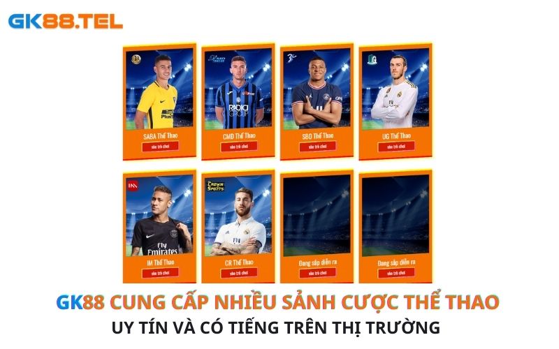 Đa dạng môn thể thao, bao gồm cả eSports cùng tỷ lệ cược cạnh tranh